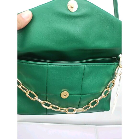 Urban expressions handbag crossbody Green Botton Up Sz Small Claudine Purse New - Picture 10 of 16